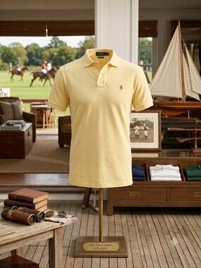 Polo by Ralph Lauren Pale Yellow Cotton Polo Shirt